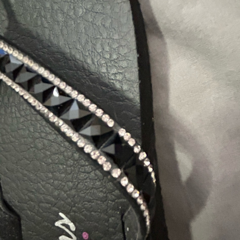 Trio of flip-flops size 9 gently used bling rhinestone